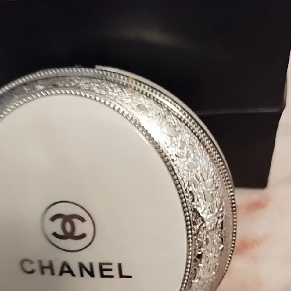 CHANEL Vintage Ornate Powder Compact with Mirror